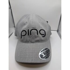 PING Tour Ladies Delta Cap 2022 Heather Gray Flexfit 100 One Size New With Tags